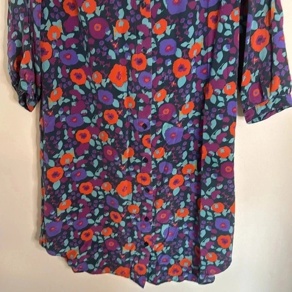 Tucker Floral Shirt Dress Size Small - Picture 4 of 7